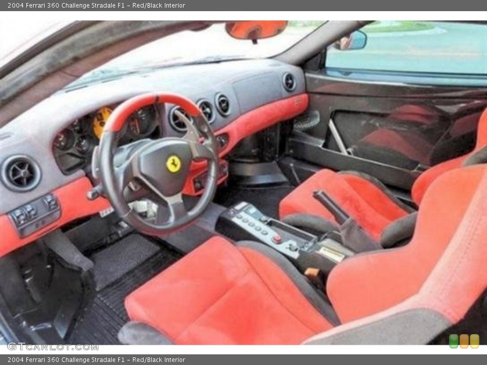 Red/Black 2004 Ferrari 360 Interiors