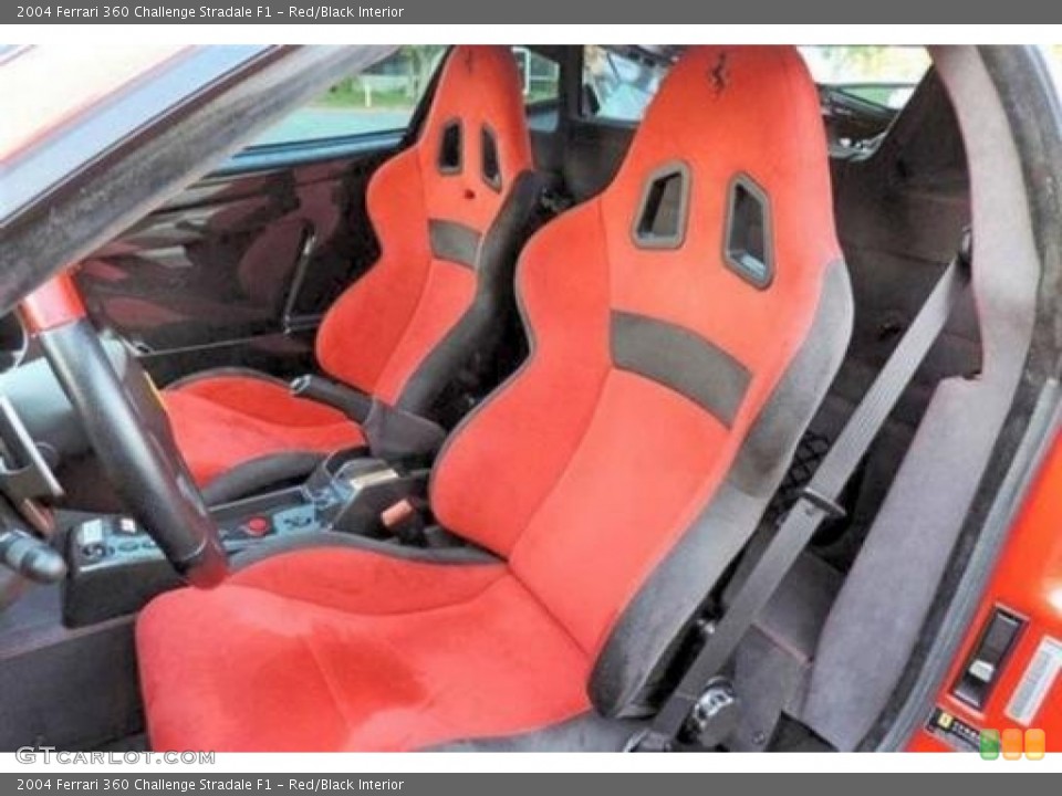 Red/Black Interior Front Seat for the 2004 Ferrari 360 Challenge Stradale F1 #106427710
