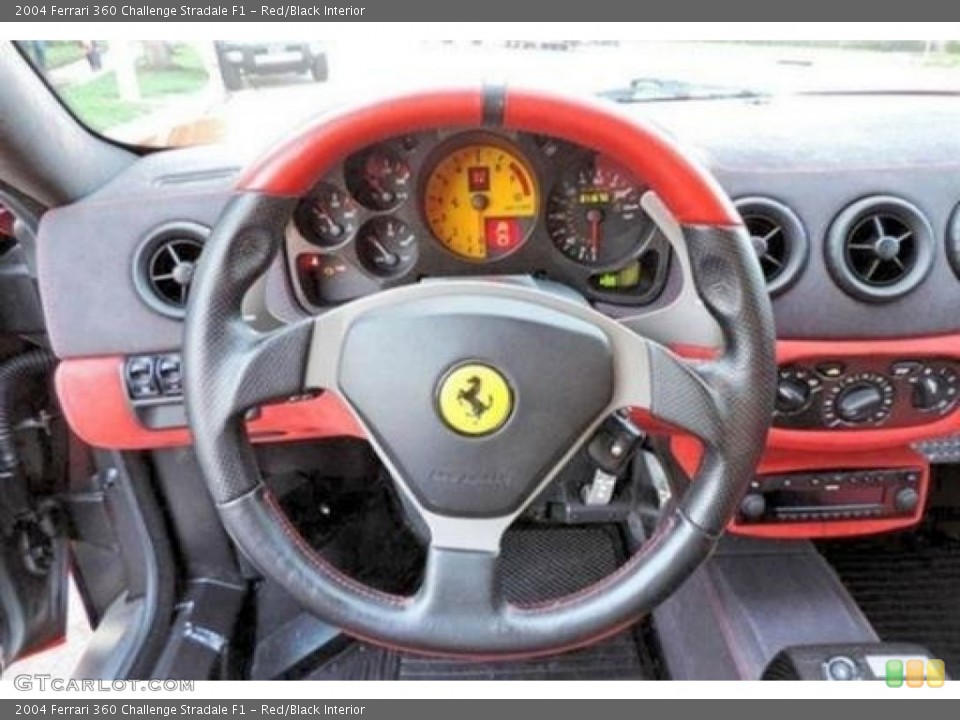 Red/Black Interior Steering Wheel for the 2004 Ferrari 360 Challenge Stradale F1 #106427781