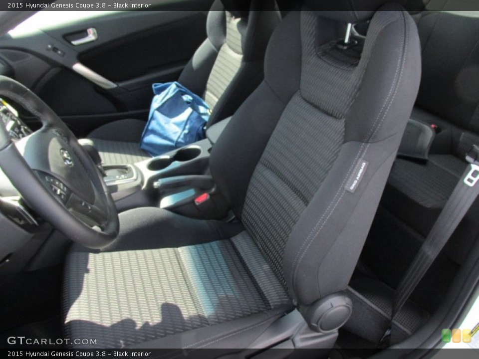 Black Interior Front Seat for the 2015 Hyundai Genesis Coupe 3.8 #106428204
