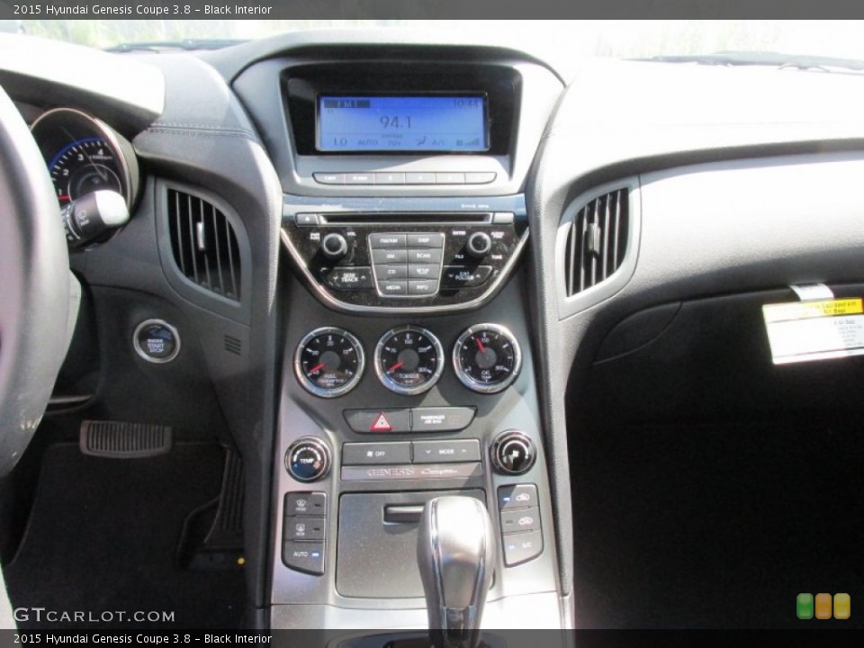 Black Interior Controls for the 2015 Hyundai Genesis Coupe 3.8 #106428282