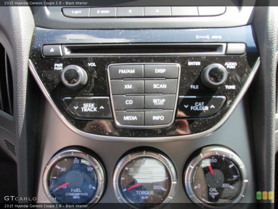Black Interior Controls for the 2015 Hyundai Genesis Coupe 3.8 #106428303