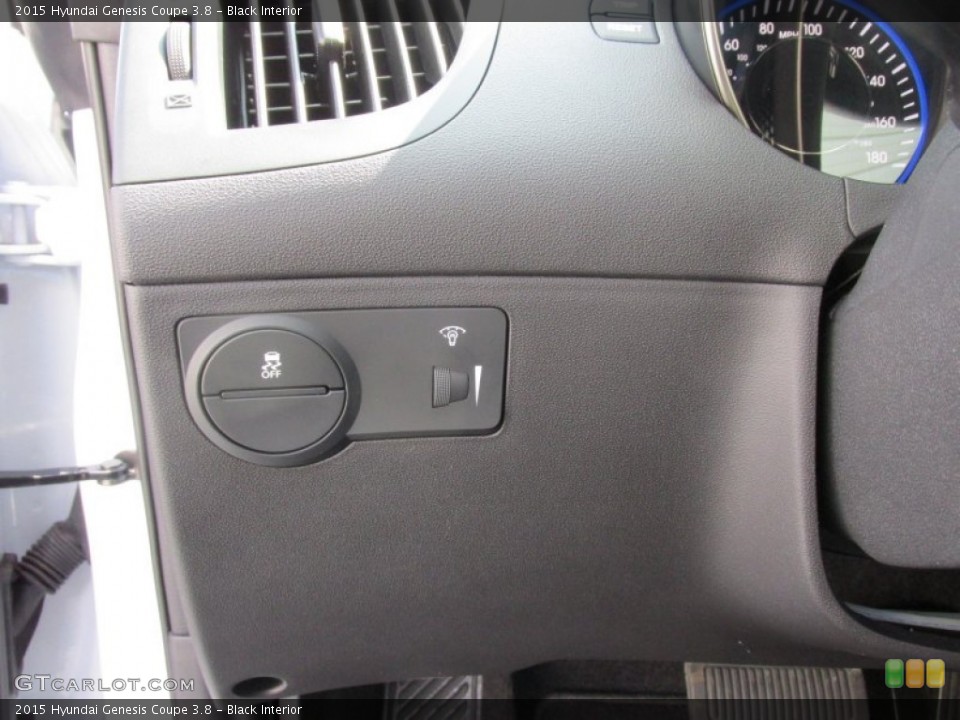 Black Interior Controls for the 2015 Hyundai Genesis Coupe 3.8 #106428522