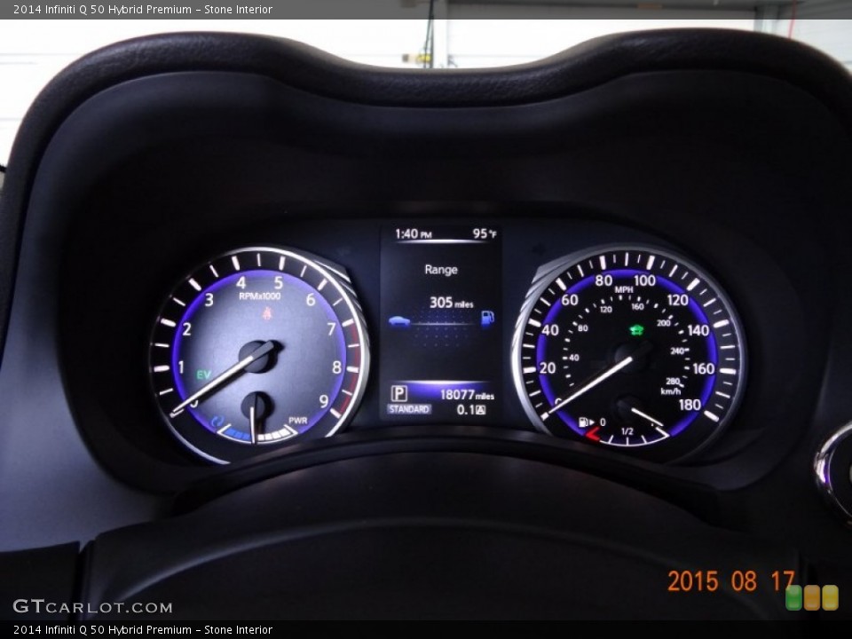 Stone Interior Gauges for the 2014 Infiniti Q 50 Hybrid Premium #106429182