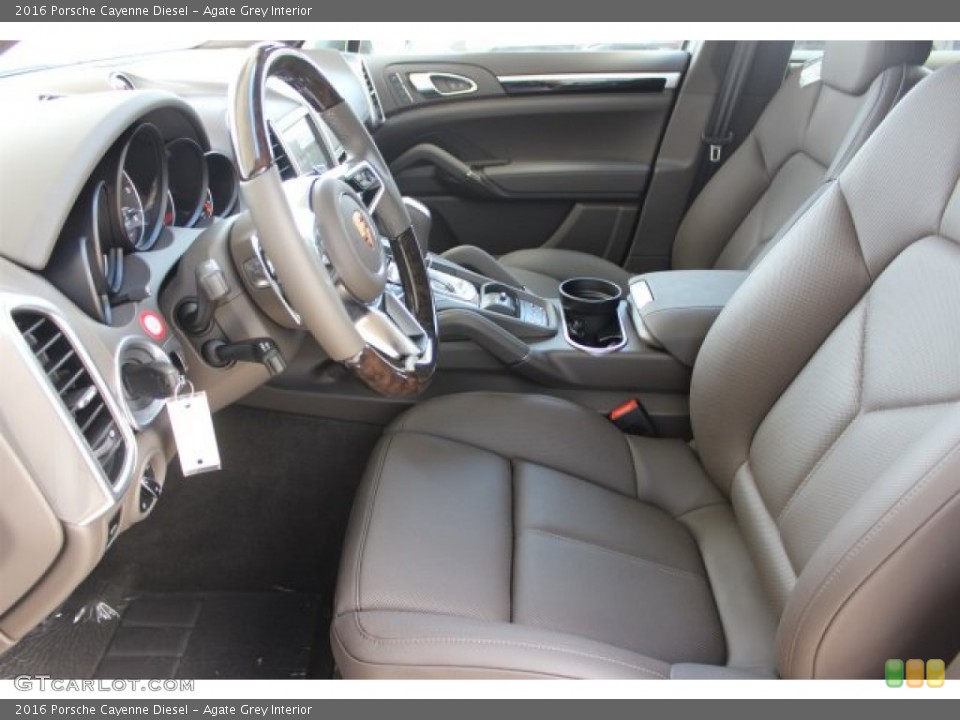 Agate Grey Interior Front Seat for the 2016 Porsche Cayenne Diesel #106430347