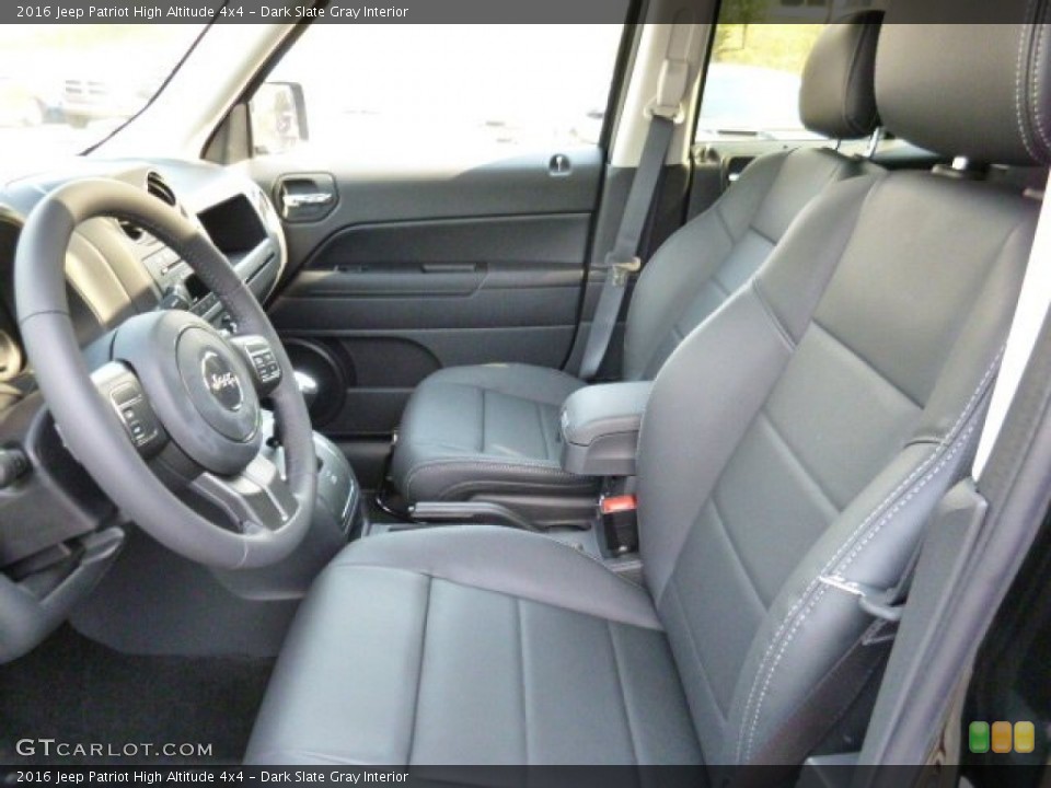 Dark Slate Gray Interior Photo for the 2016 Jeep Patriot High Altitude 4x4 #106444747