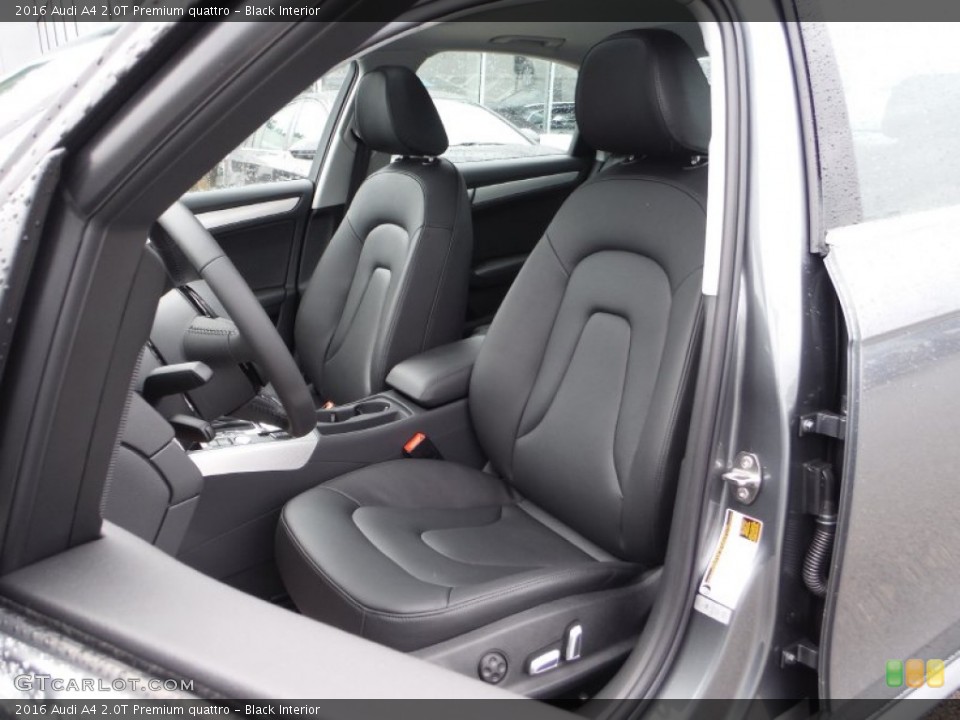 Black Interior Front Seat for the 2016 Audi A4 2.0T Premium quattro #106446895