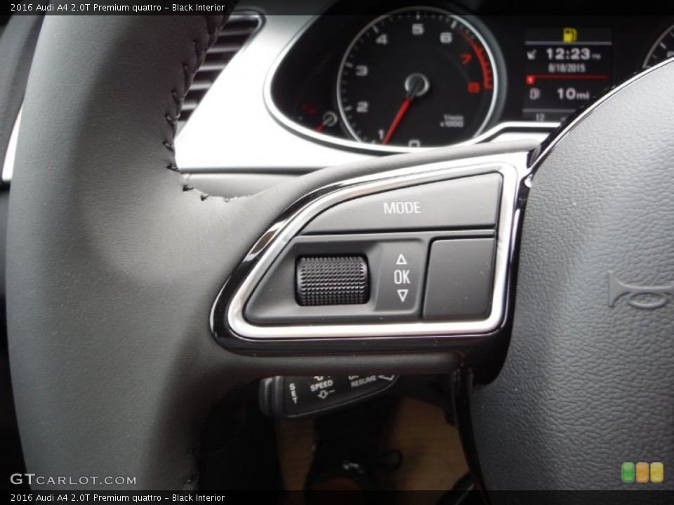 Black Interior Controls for the 2016 Audi A4 2.0T Premium quattro #106447135