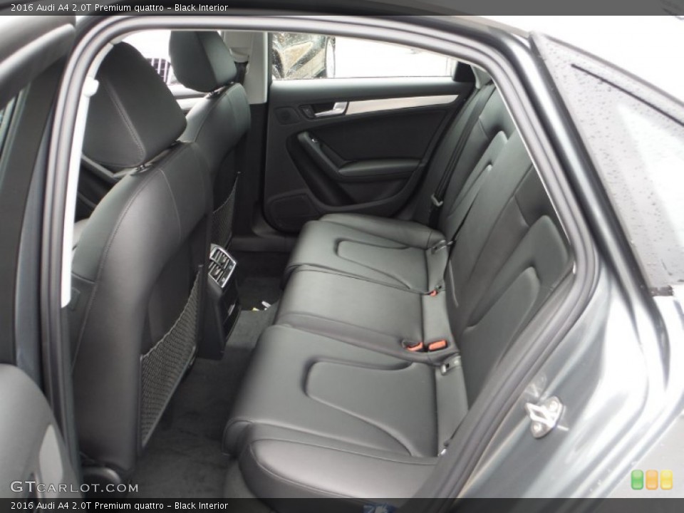 Black Interior Rear Seat for the 2016 Audi A4 2.0T Premium quattro #106447213