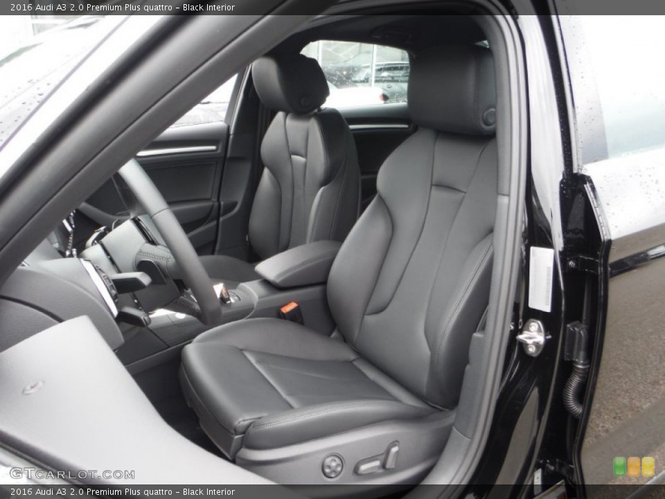 Black Interior Front Seat for the 2016 Audi A3 2.0 Premium Plus quattro #106448380