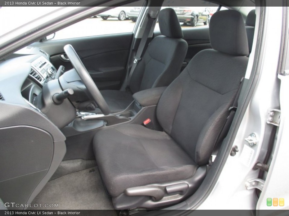 Black Interior Front Seat for the 2013 Honda Civic LX Sedan #106448473