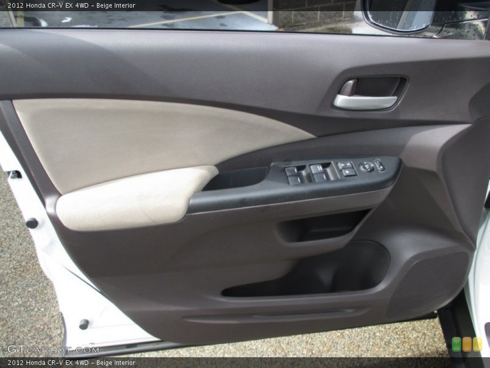 Beige Interior Door Panel for the 2012 Honda CR-V EX 4WD #106448875
