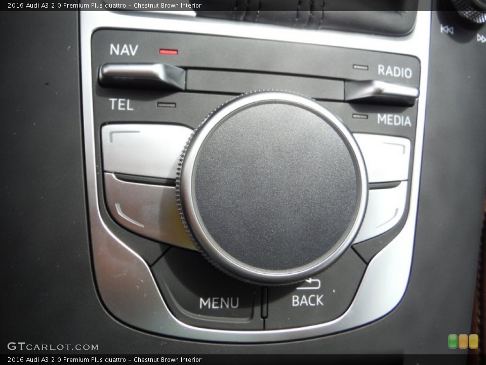 Chestnut Brown Interior Controls for the 2016 Audi A3 2.0 Premium Plus quattro #106449406