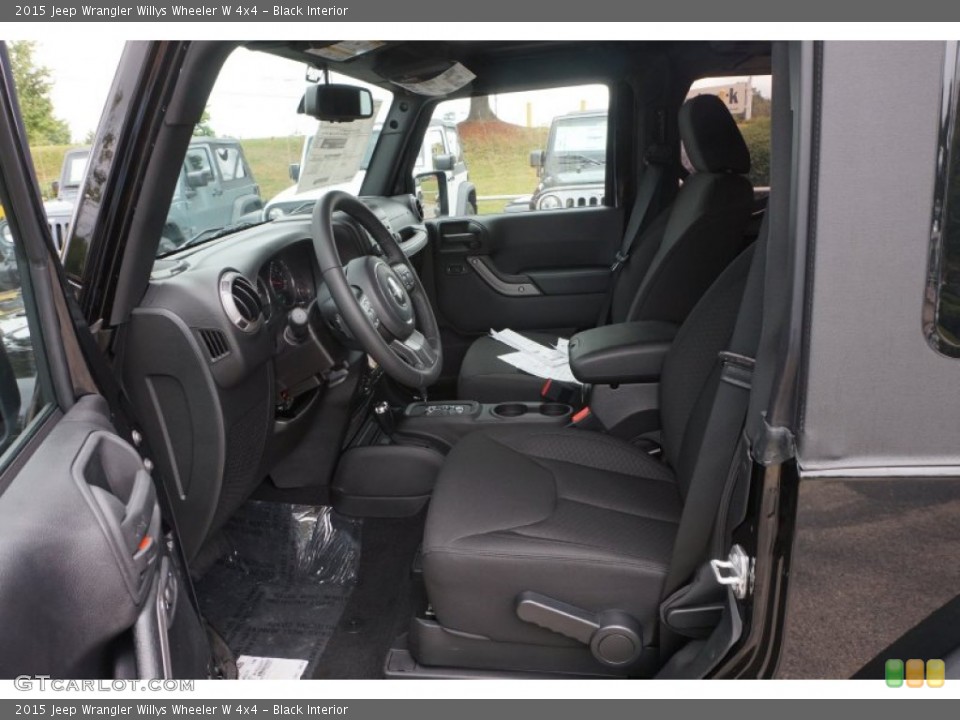 Black Interior Photo for the 2015 Jeep Wrangler Willys Wheeler W 4x4 #106460143