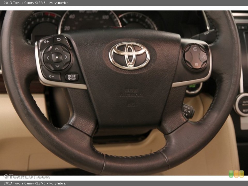 Ivory Interior Steering Wheel for the 2013 Toyota Camry XLE V6 #106461706