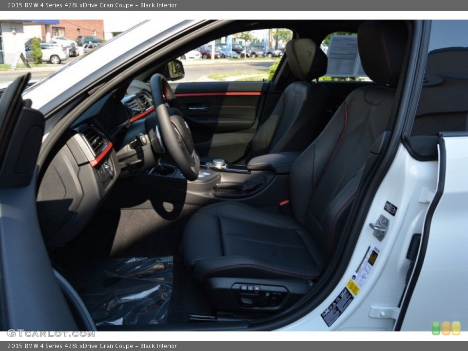 Black Interior Front Seat for the 2015 BMW 4 Series 428i xDrive Gran Coupe #106469221
