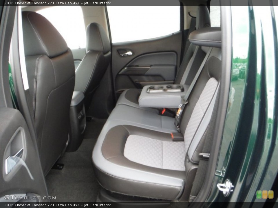 Jet Black Interior Rear Seat for the 2016 Chevrolet Colorado Z71 Crew Cab 4x4 #106471237