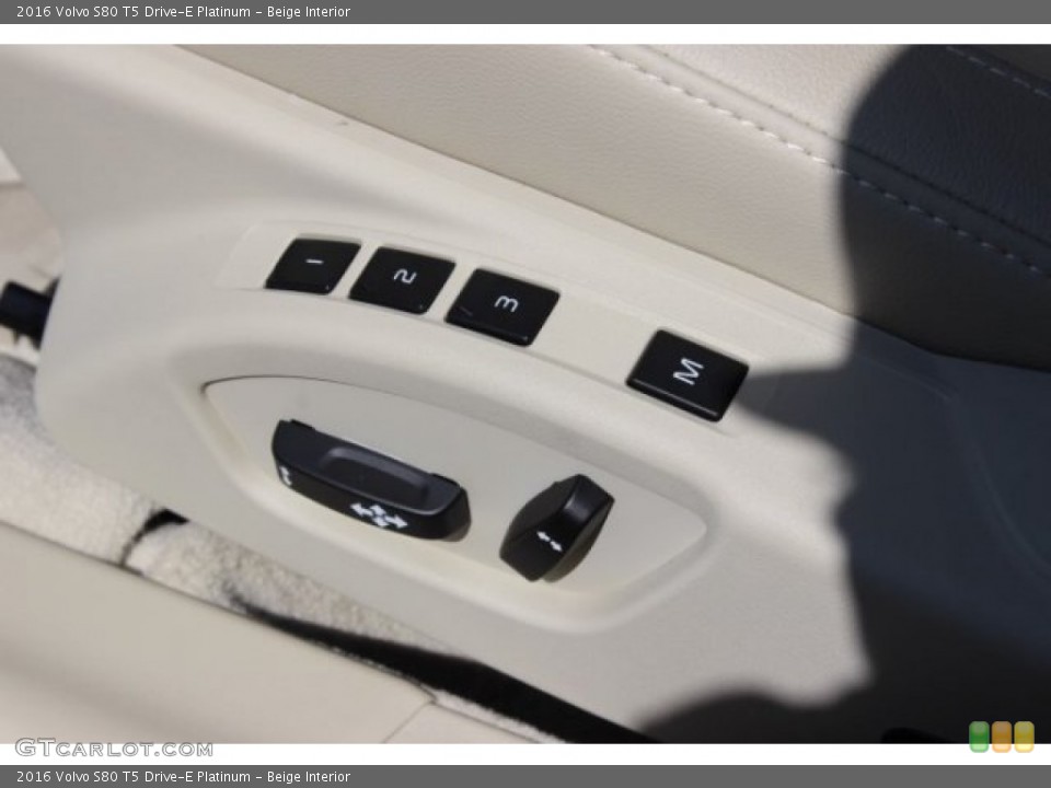 Beige Interior Controls for the 2016 Volvo S80 T5 Drive-E Platinum #106472011
