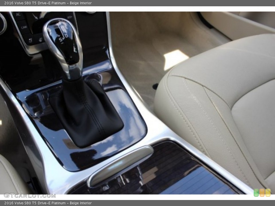 Beige Interior Transmission for the 2016 Volvo S80 T5 Drive-E Platinum #106472071
