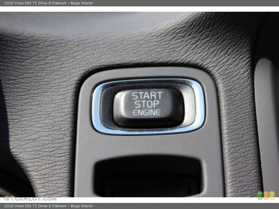 Beige Interior Controls for the 2016 Volvo S80 T5 Drive-E Platinum #106472083