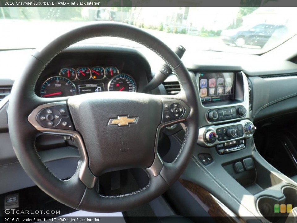 Jet Black Interior Steering Wheel for the 2016 Chevrolet Suburban LT 4WD #106475632