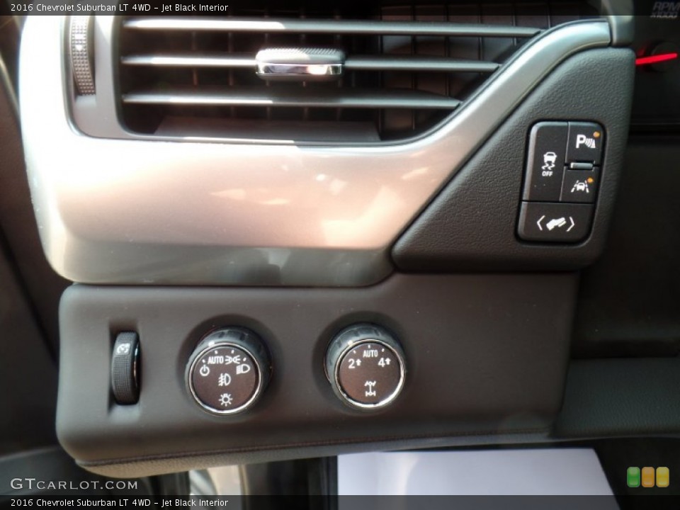 Jet Black Interior Controls for the 2016 Chevrolet Suburban LT 4WD #106475681