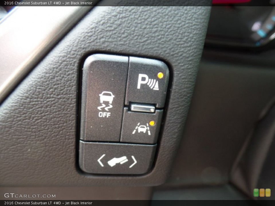 Jet Black Interior Controls for the 2016 Chevrolet Suburban LT 4WD #106475707