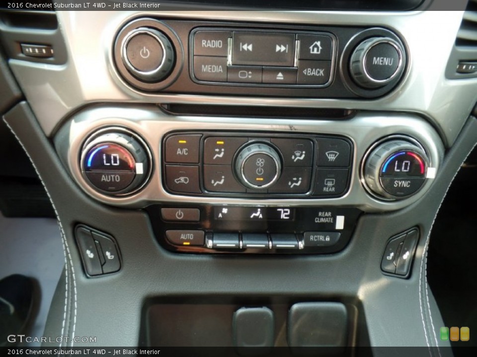 Jet Black Interior Controls for the 2016 Chevrolet Suburban LT 4WD #106475902