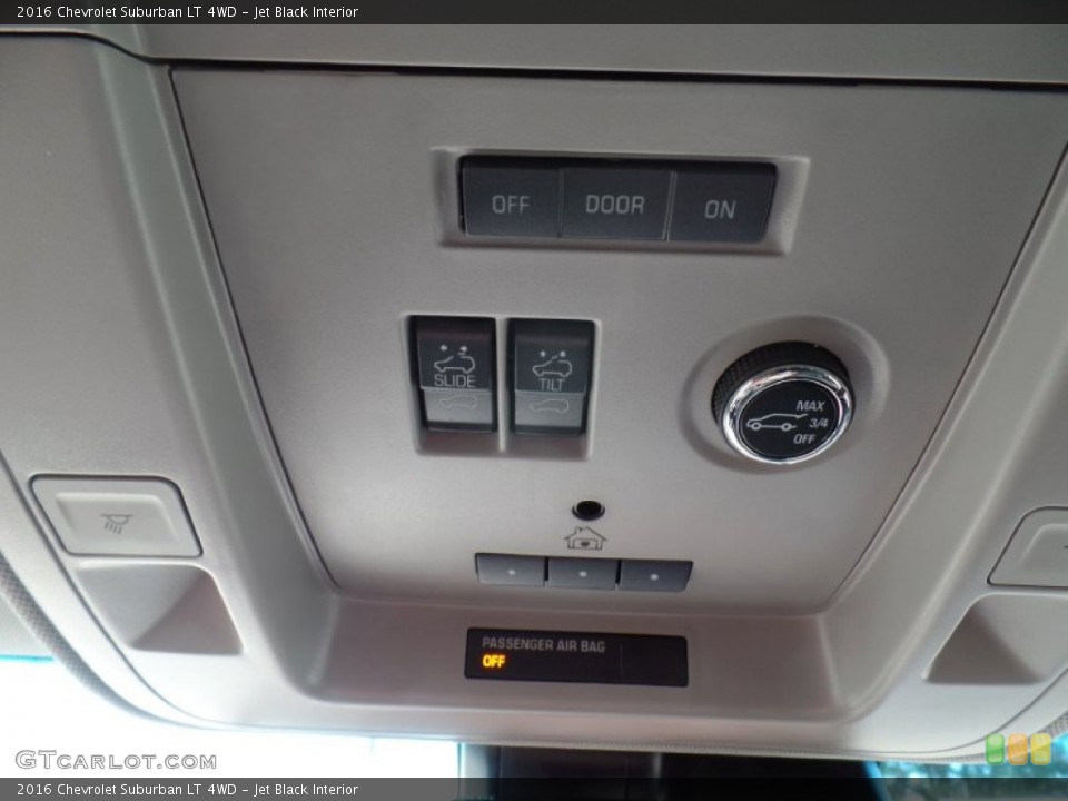 Jet Black Interior Controls for the 2016 Chevrolet Suburban LT 4WD #106475981