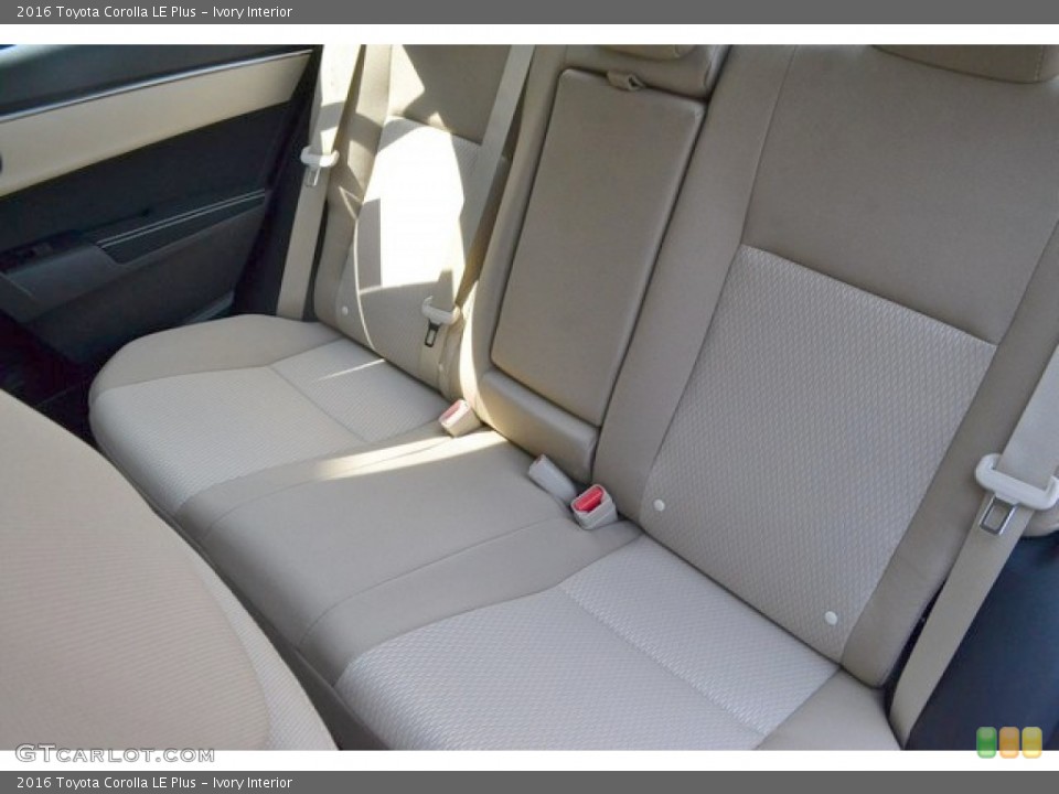 Ivory Interior Rear Seat for the 2016 Toyota Corolla LE Plus #106479889
