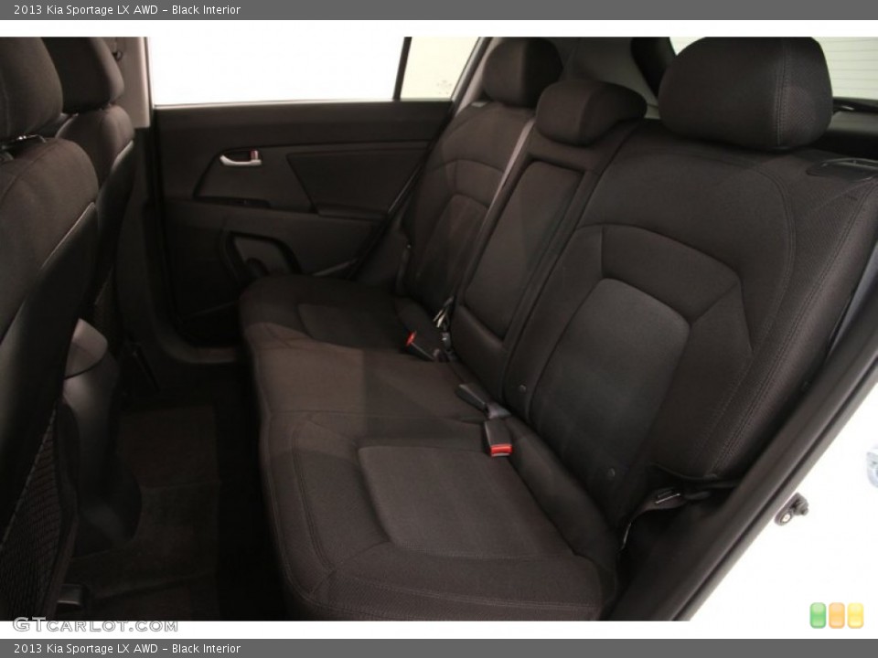 Black Interior Rear Seat for the 2013 Kia Sportage LX AWD #106481879