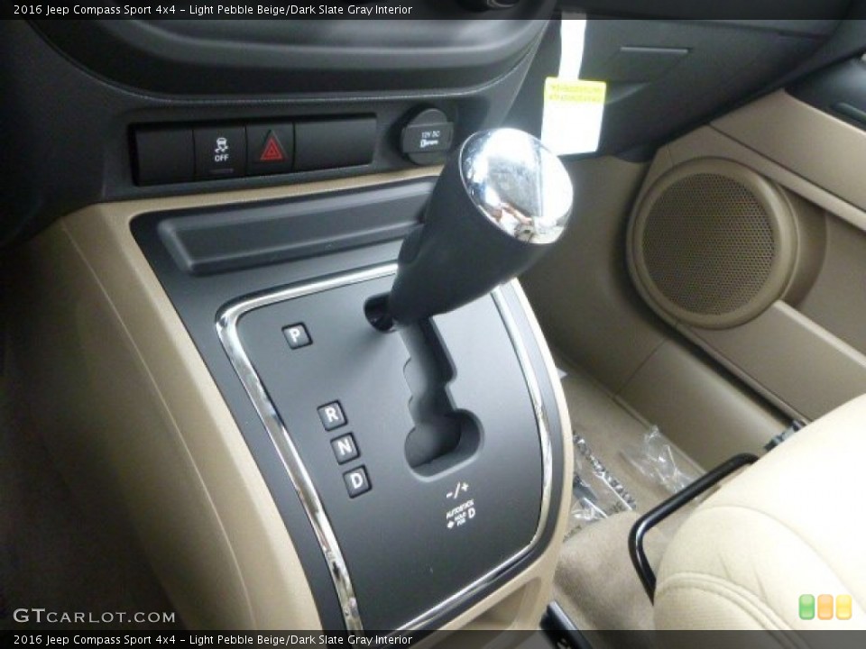 Light Pebble Beige/Dark Slate Gray Interior Transmission for the 2016 Jeep Compass Sport 4x4 #106487515