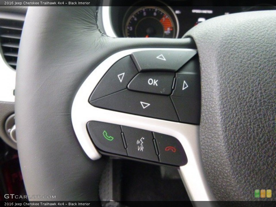 Black Interior Controls for the 2016 Jeep Cherokee Trailhawk 4x4 #106488700