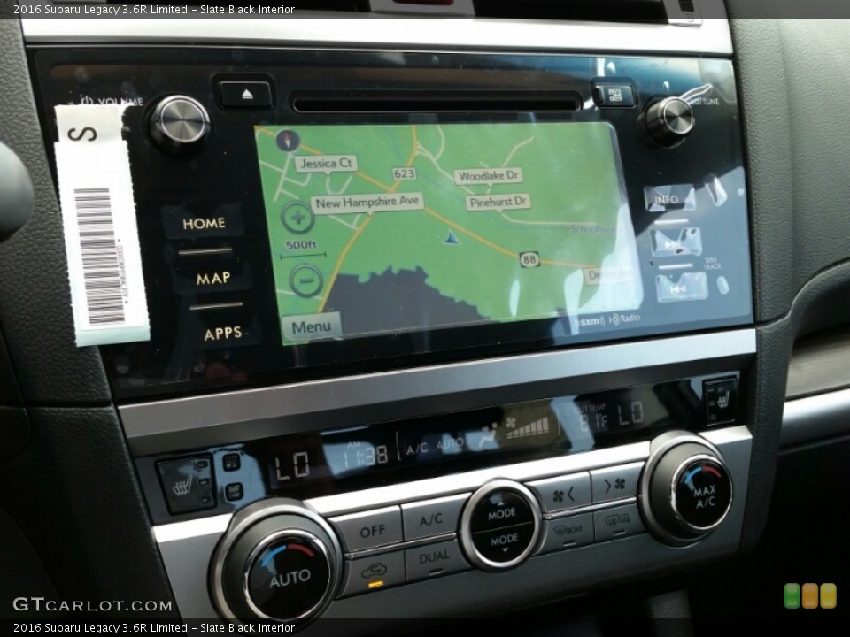 Slate Black Interior Navigation for the 2016 Subaru Legacy 3.6R Limited #106491187