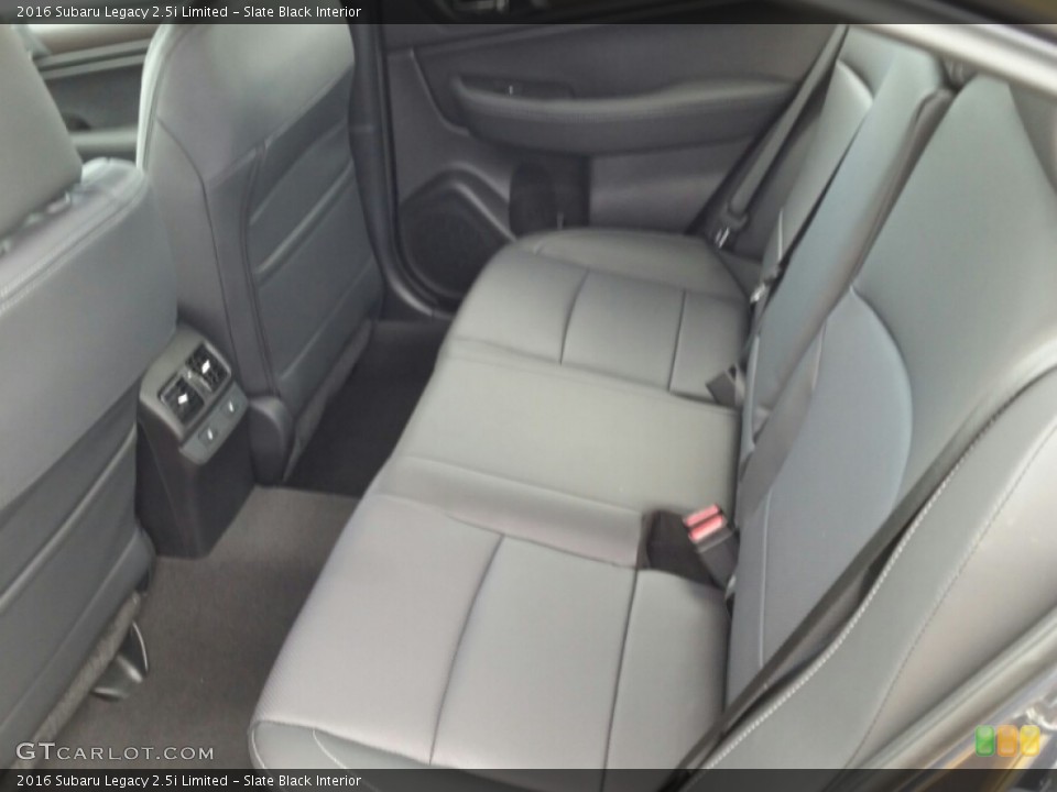 Slate Black Interior Rear Seat for the 2016 Subaru Legacy 2.5i Limited #106491340