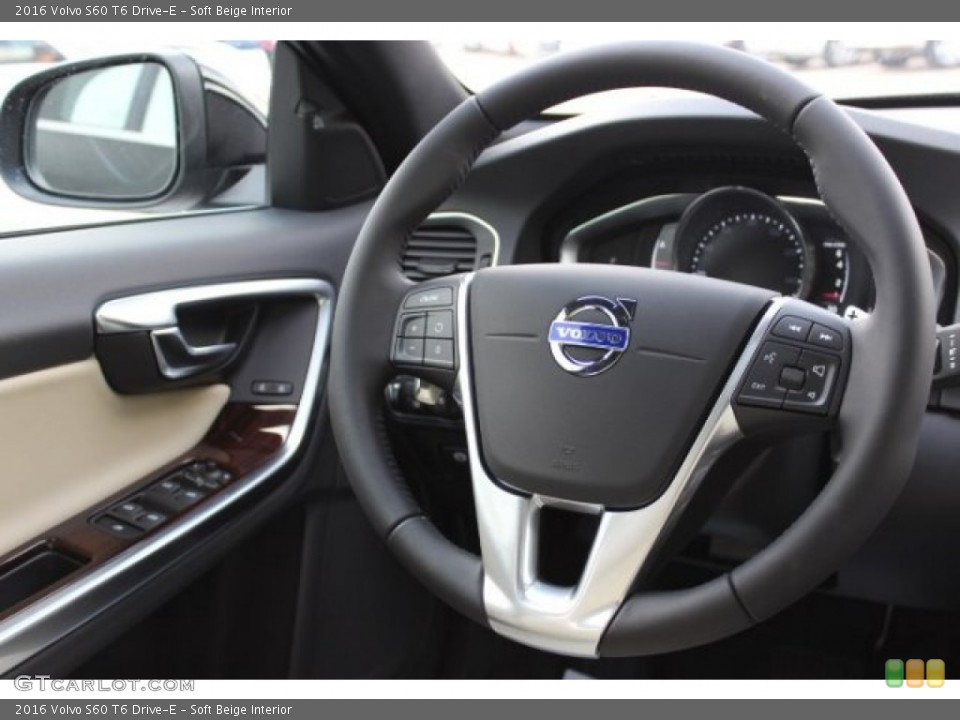 Soft Beige Interior Steering Wheel for the 2016 Volvo S60 T6 Drive-E #106497103