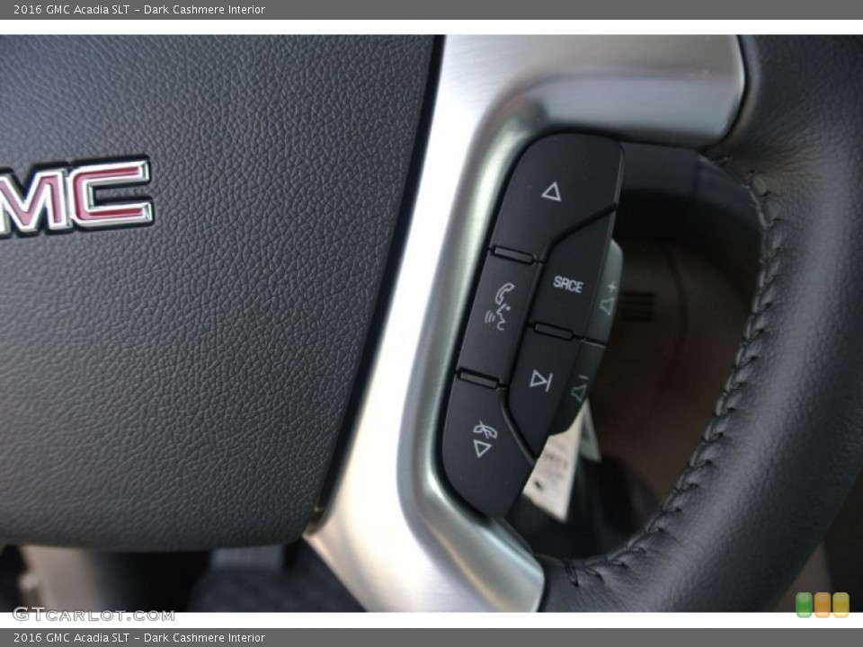 Dark Cashmere Interior Controls for the 2016 GMC Acadia SLT #106497922