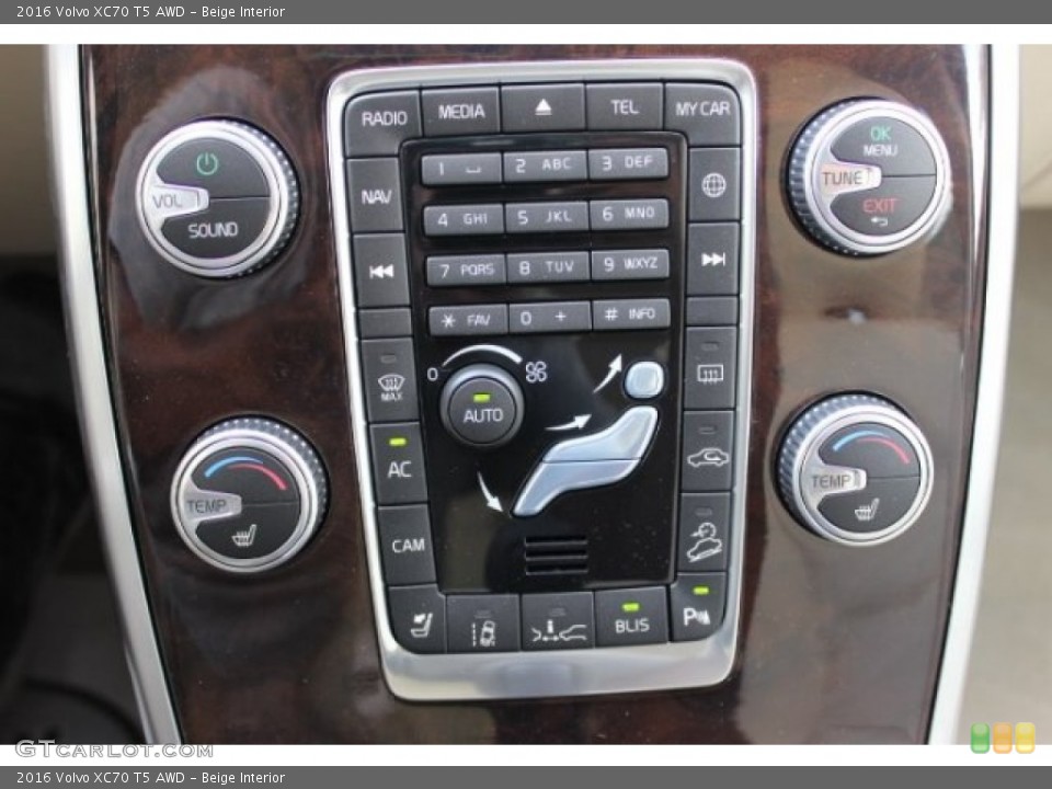 Beige Interior Controls for the 2016 Volvo XC70 T5 AWD #106498267