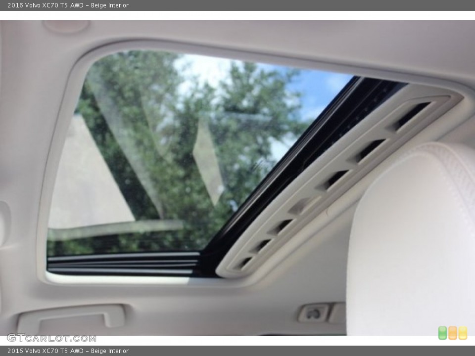 Beige Interior Sunroof for the 2016 Volvo XC70 T5 AWD #106498405