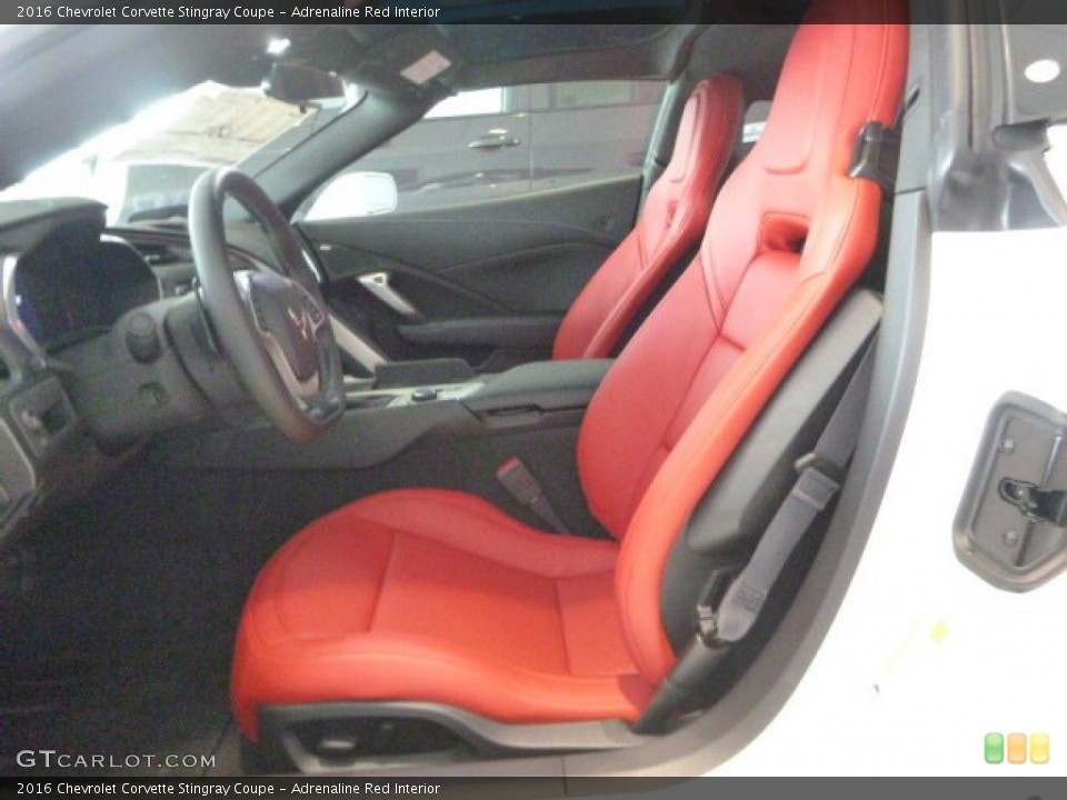 Adrenaline Red Interior Photo for the 2016 Chevrolet Corvette Stingray Coupe #106498864