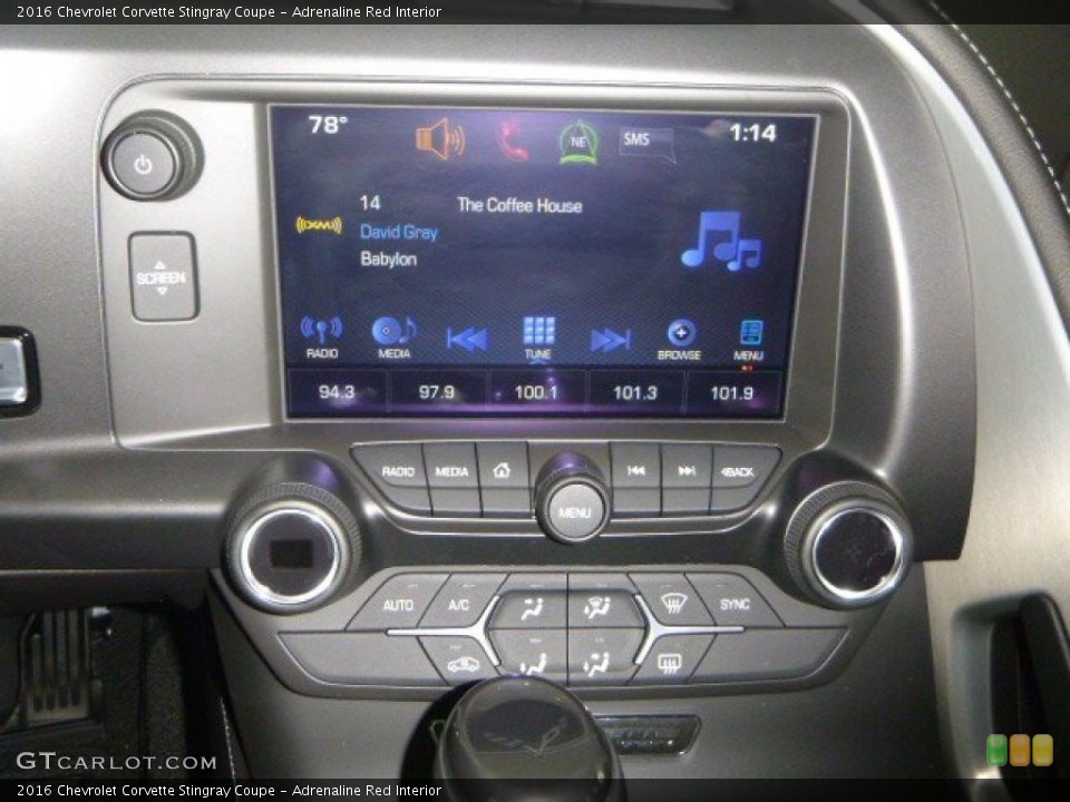 Adrenaline Red Interior Controls for the 2016 Chevrolet Corvette Stingray Coupe #106498939