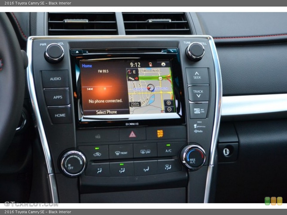Black Interior Controls for the 2016 Toyota Camry SE #106501518