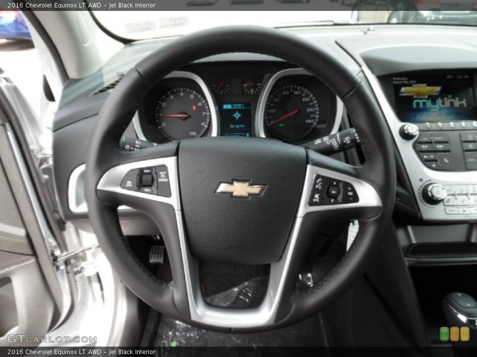 Jet Black Interior Steering Wheel for the 2016 Chevrolet Equinox LT AWD #106503724