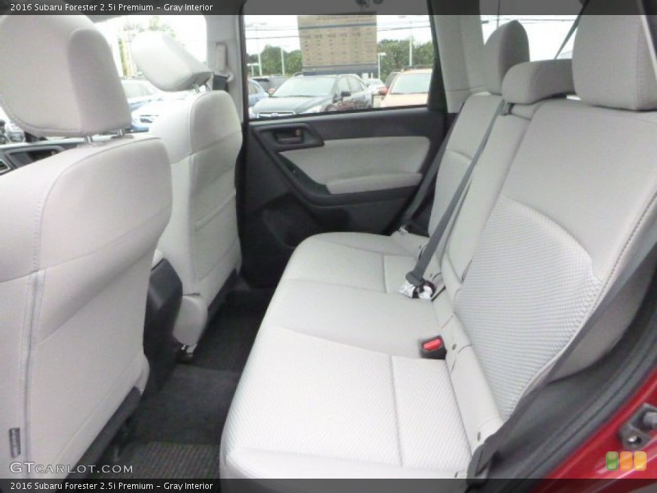Gray Interior Rear Seat for the 2016 Subaru Forester 2.5i Premium #106504093