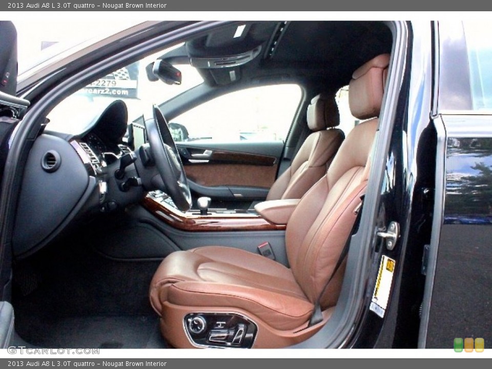 Nougat Brown Interior Photo for the 2013 Audi A8 L 3.0T quattro #106504174