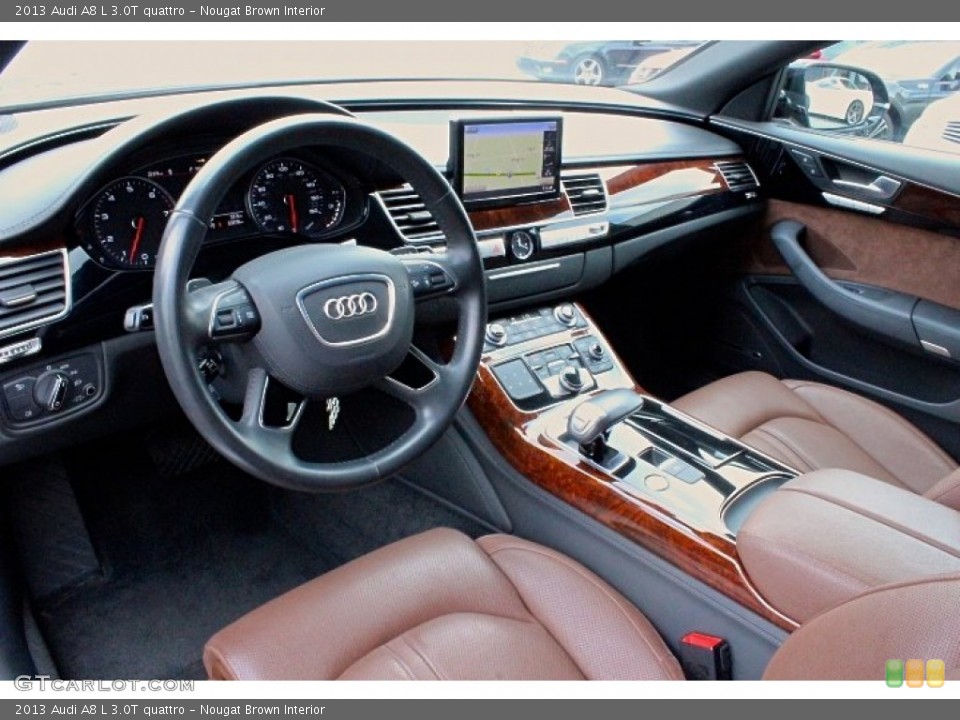 Nougat Brown 2013 Audi A8 Interiors