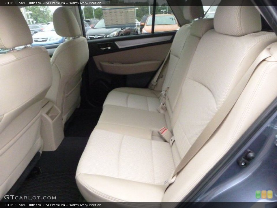 Warm Ivory Interior Rear Seat for the 2016 Subaru Outback 2.5i Premium #106504414