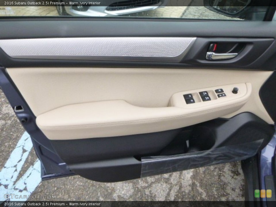 Warm Ivory Interior Door Panel for the 2016 Subaru Outback 2.5i Premium #106504426