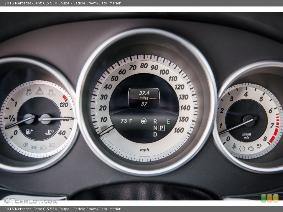 Saddle Brown/Black Interior Gauges for the 2016 Mercedes-Benz CLS 550 Coupe #106512736