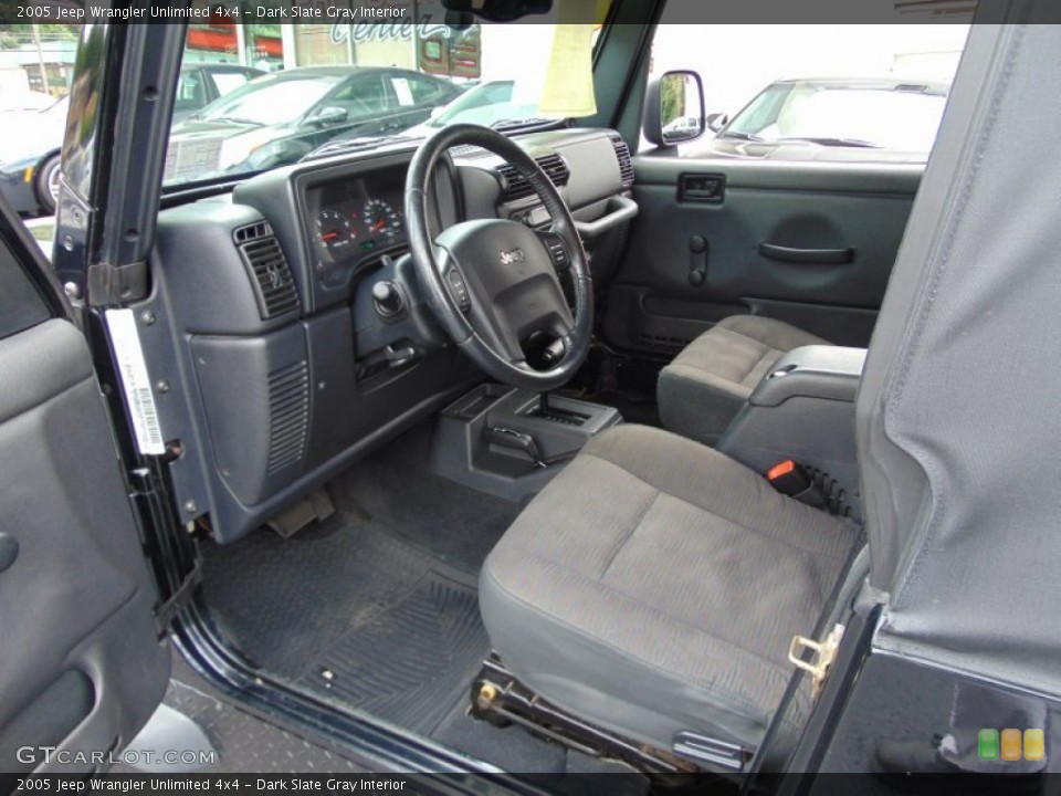 Dark Slate Gray Interior Photo for the 2005 Jeep Wrangler Unlimited 4x4 #106517587